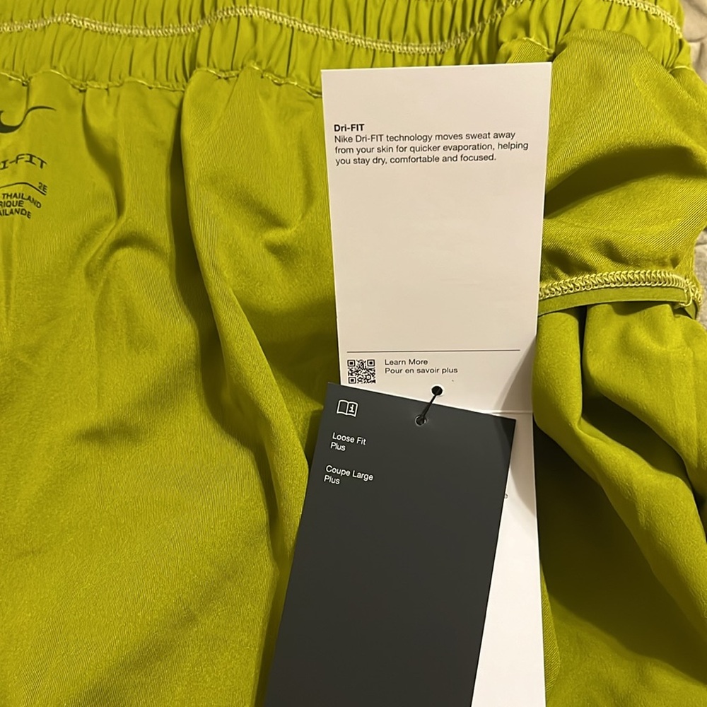 NWT NIKE Moss/Silver Womens One Ultra High-Waisted Dri-FIT 3" Brief-Lined Shorts - Picture 13 of 16